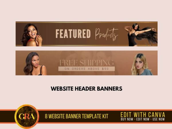 brown website banner
