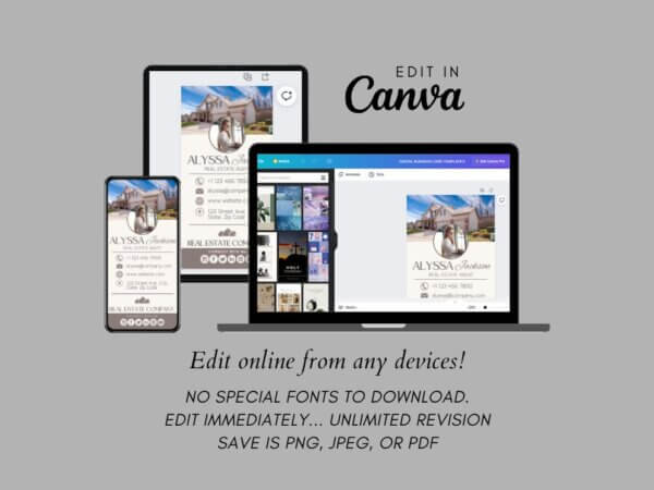 digital card template