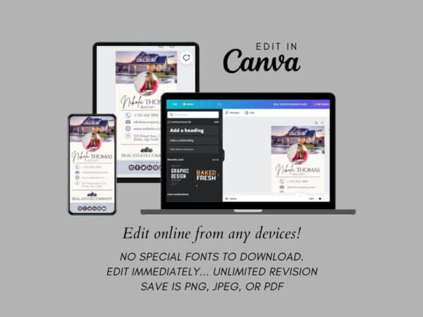 digital real state card