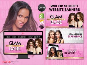 glam babe website banner