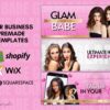 glam babe wix banner