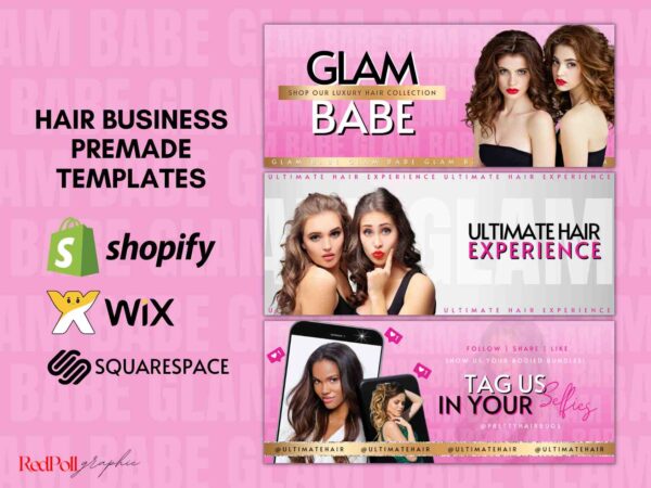 glam babe wix banner