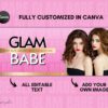 glam babe wix slider banner