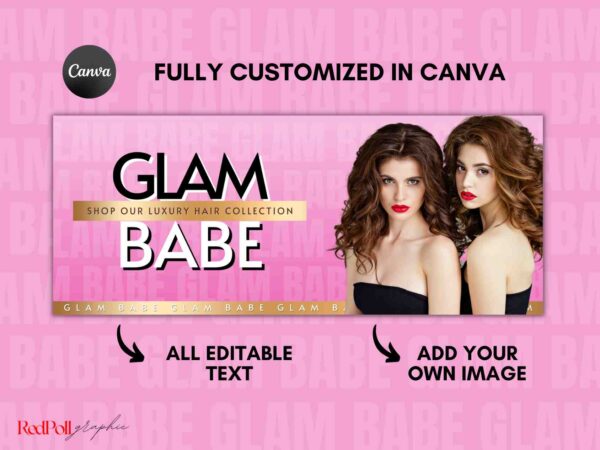 glam babe wix slider banner