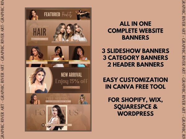 hair website canva