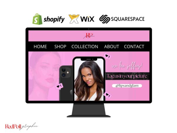 lips website template