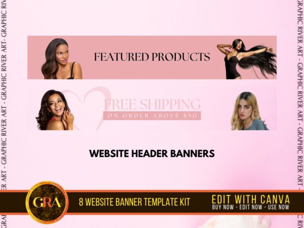pink web header