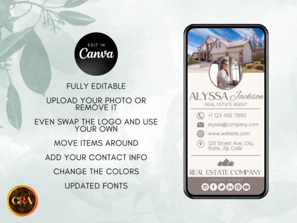 real state digital card