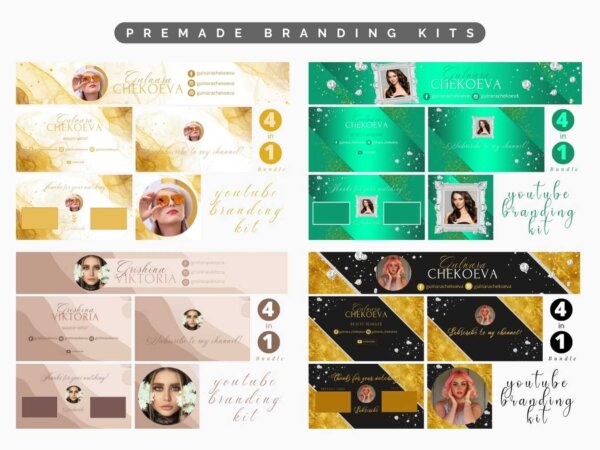 youtube branding kit bundle